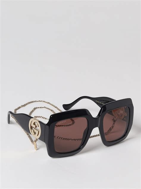 occhiali gucci donna con catena|farfetch gucci da donna.